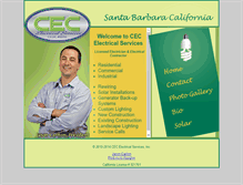 Tablet Screenshot of cecelectricalservices.com